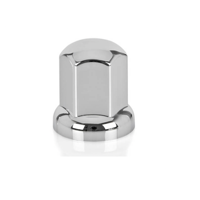 Plastic chrome wheel nut caps 32 or 33mm