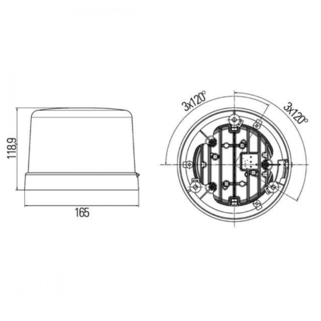 Hella Hella LED-zwaailamp KL7000-LED