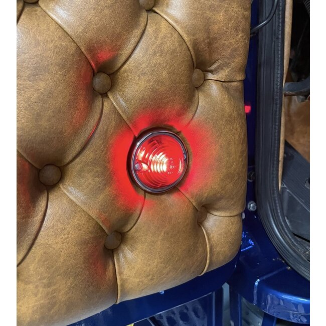 Hella-lampa, röd, 70 mm