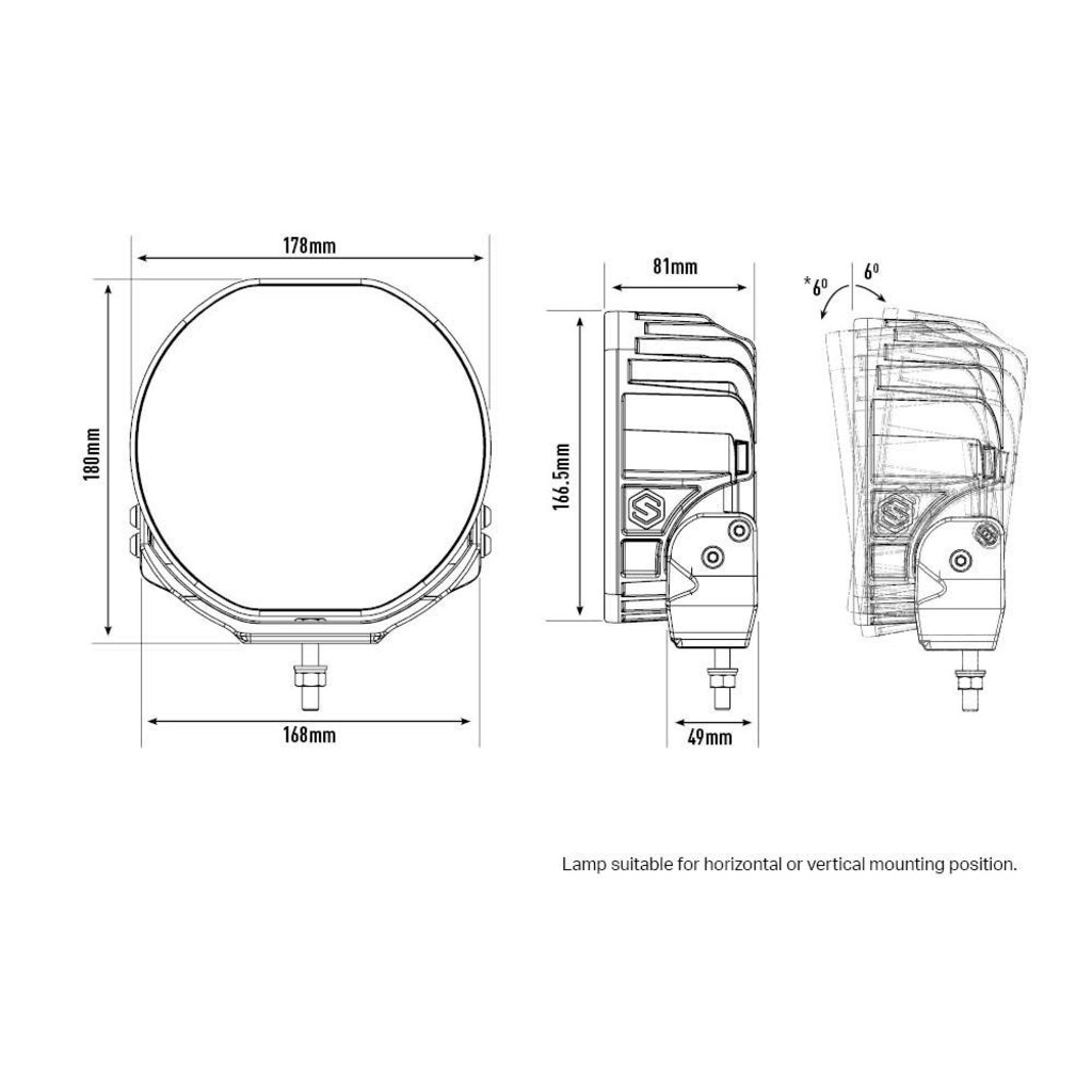 Lazer Lazer Sentinel 18 cm – svart