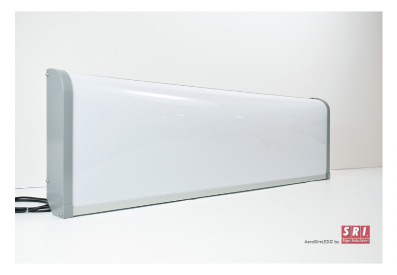 SRI Sign Solution LED-lyskasse 105 x 30 x 8 cm Aeroslim