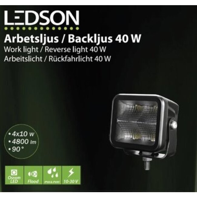 Ledson Vega F LED baklys / Arbejdslys 40 W