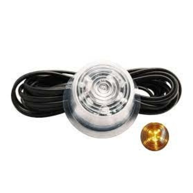 Gylle LED-sidomarkeringsljus, orange – genomskinligt glas