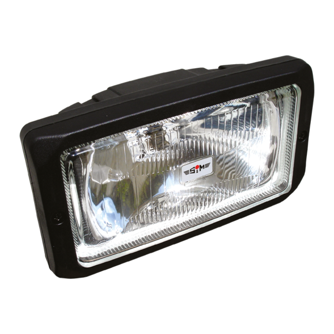 Sim rektangulär halogenspotlight