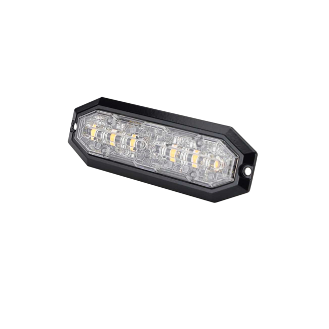 Strands grillmonterade blinkande ljus med 12 LED-lampor, orange/vitt, 12–24 V