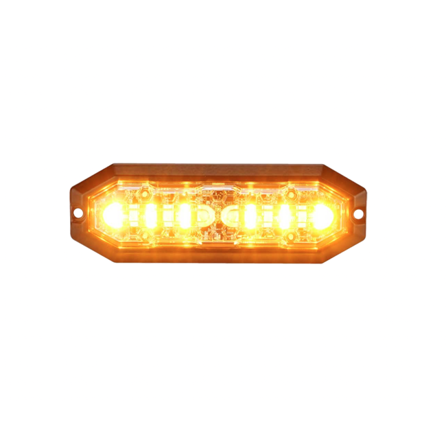 Strands grillmonterade blinkande ljus med 12 LED-lampor, orange/vitt, 12–24 V