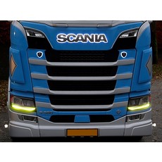 Scania Amber, warm white or yellow daytime running lights for Scania Nextgen