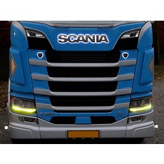 Scania Orangefärgade, gula eller varma vita varselljus för Scania Nextgens
