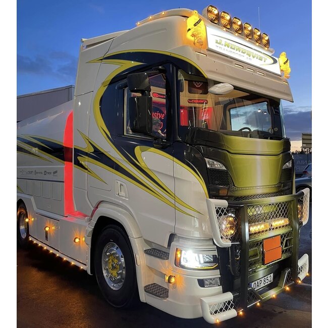 Feu de route Lazer Triple-R 1000 noir avec feu de position 410 mm