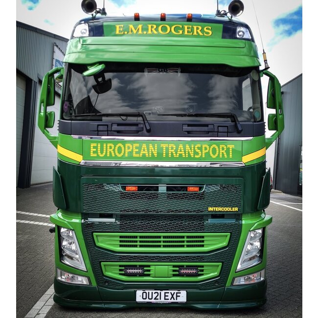 Solarguard kofangerspoiler Volvo FH4/FH5 9 cm.