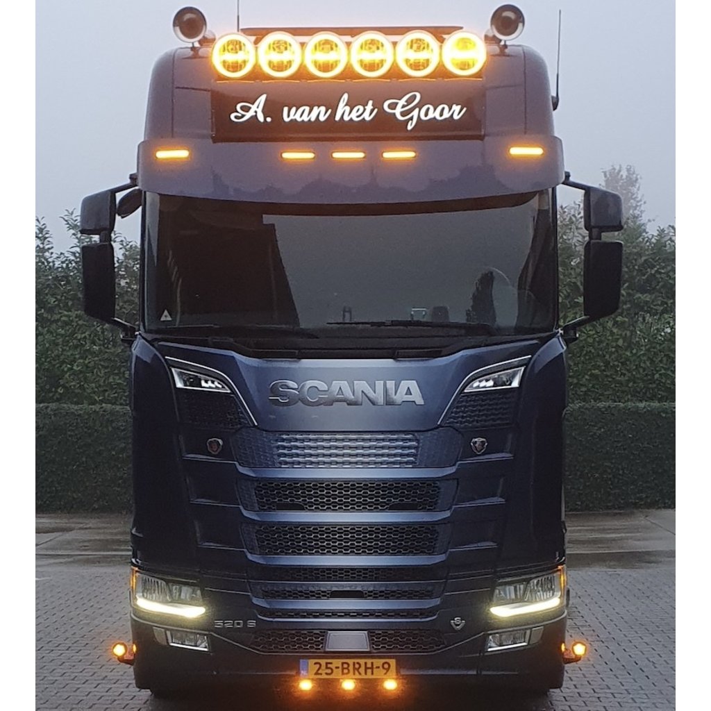 Scania Lampa LED do osłony przeciwsłonecznej Scania NextGen biała/bursztynowa