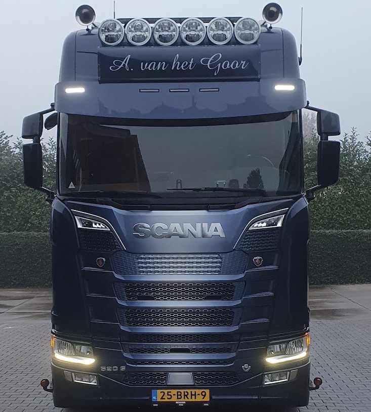 Scania NextGen LED zonneklep lamp wit/oranje