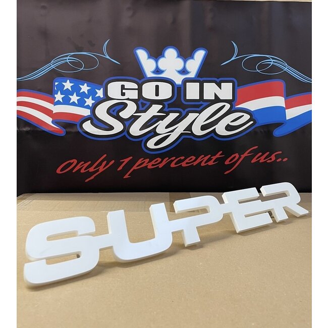 SUPER 2.0 emblem - White