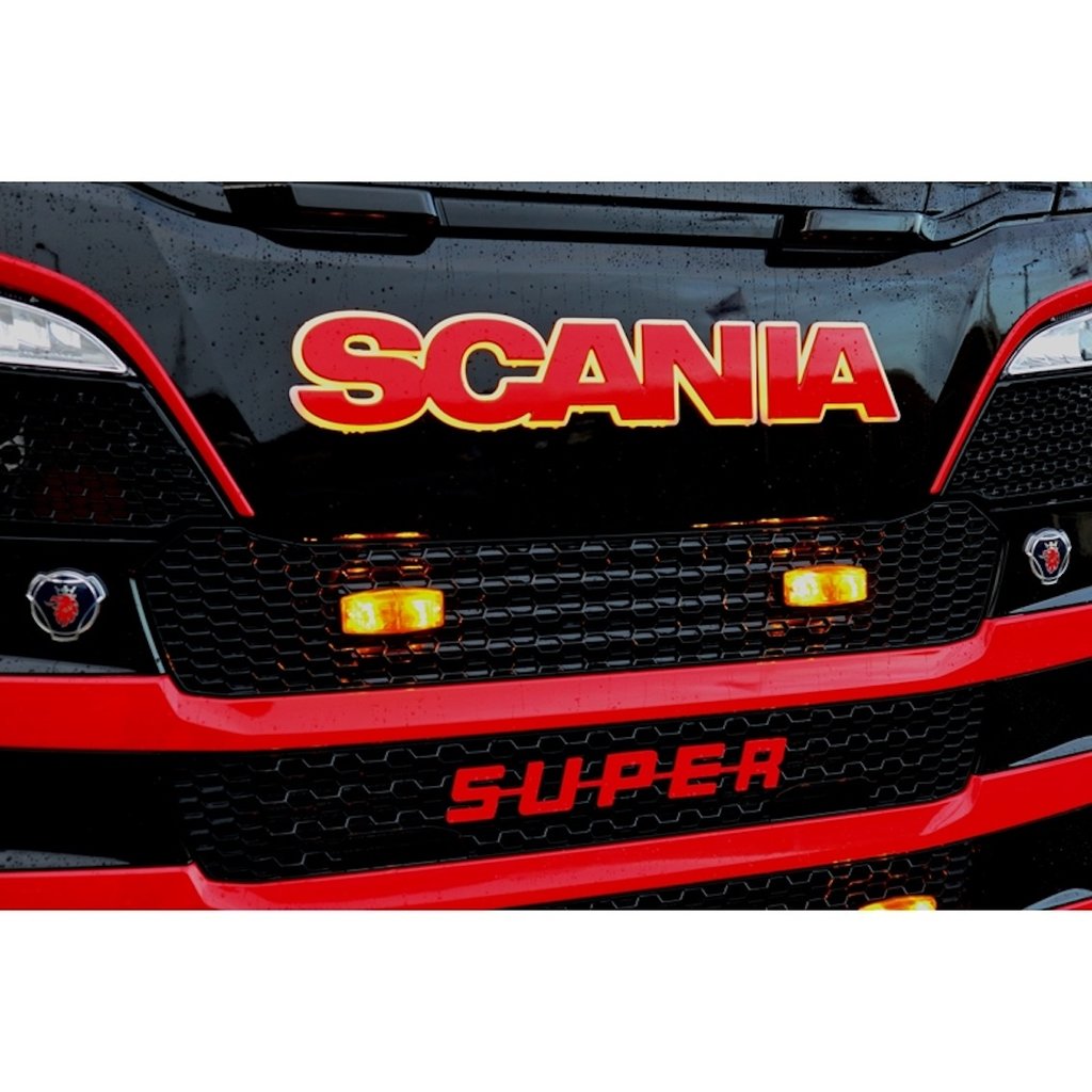Scania Oplyst Scania-emblem