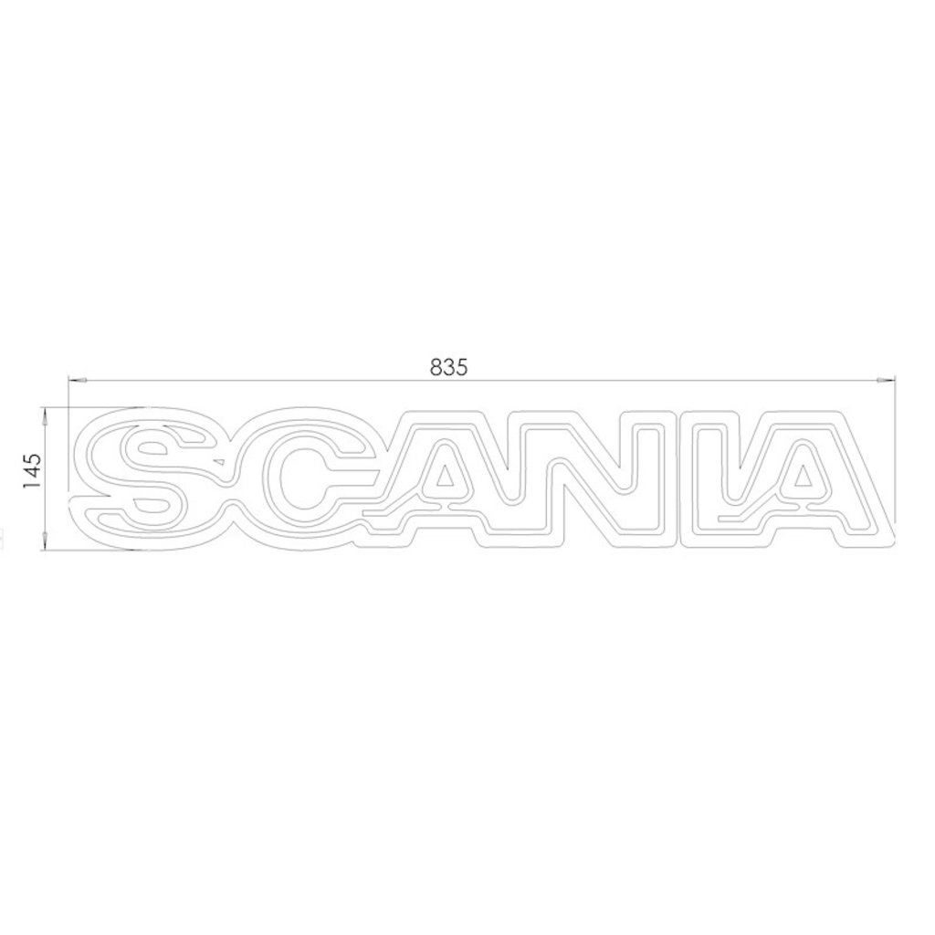 Scania Beleuchtetes Scania-Emblem