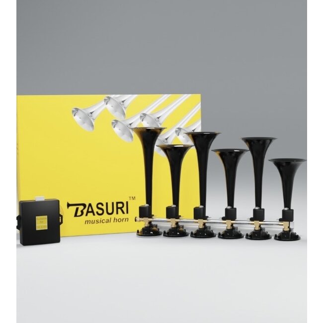 Basuri Baby Shark 2.0-starkhorn, 24 V – 19 melodier