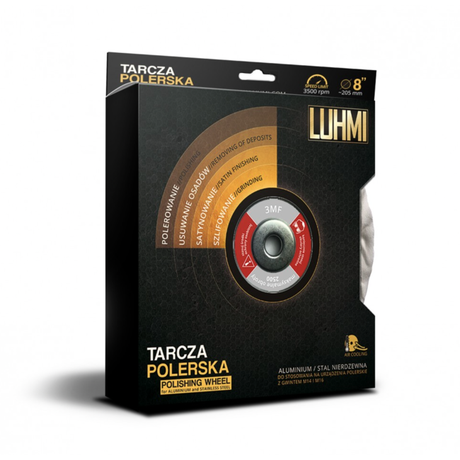 Luhmi-skiva 3 för spegelblank finish