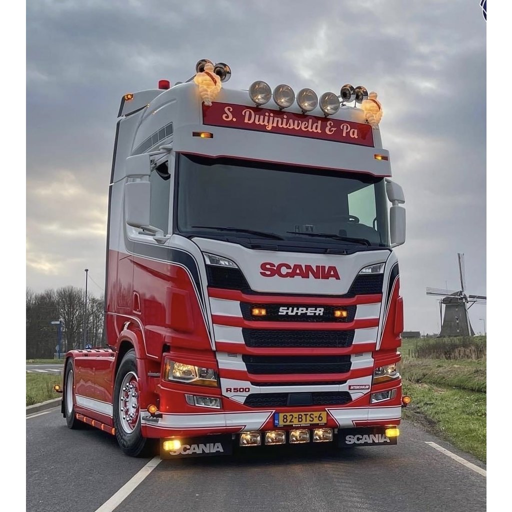 Satnordic Enseigne lumineuse lisse 180 x 30 cm pour Scania Nextgen Highline