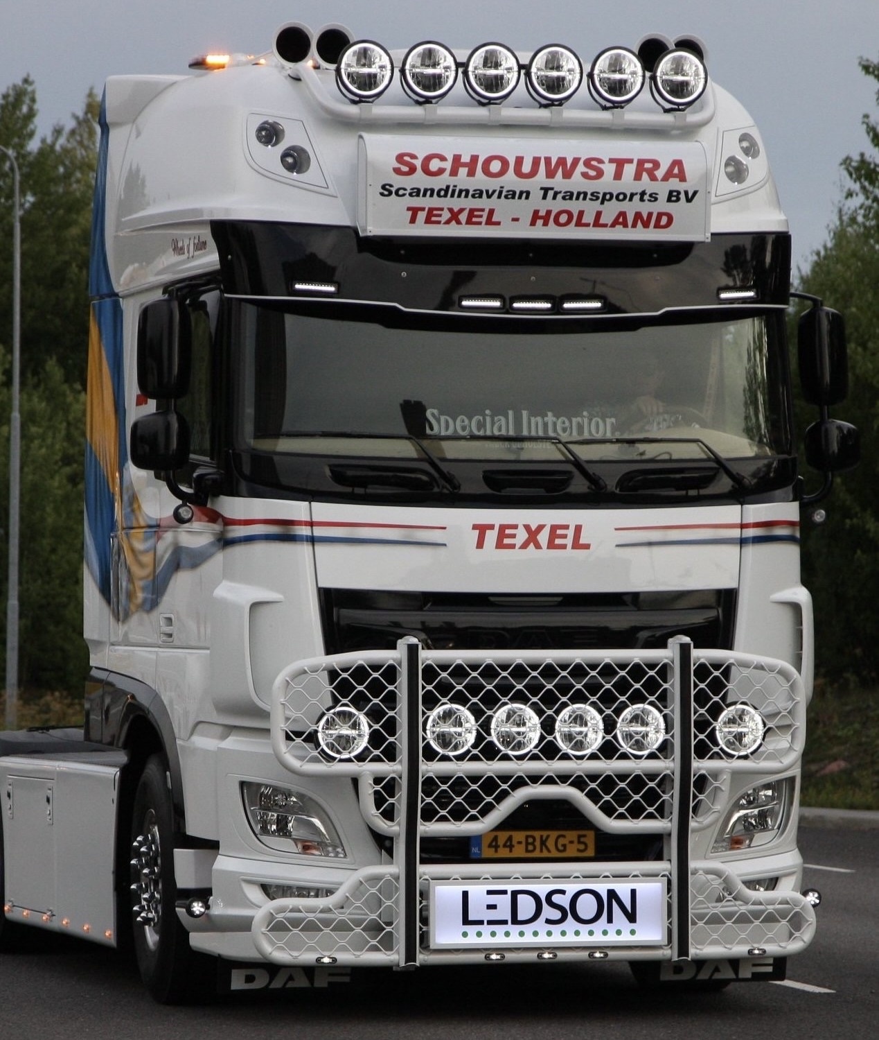 Kelsa Barre de toit Kelsa DAF XF Super Space Cab avec câblage