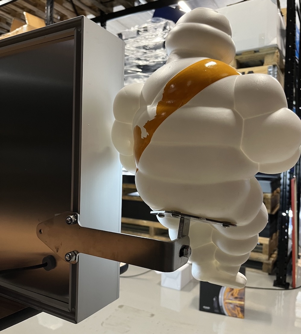 Turbo Truckparts RVS Michelinpop steun Classic lichtbak (set)