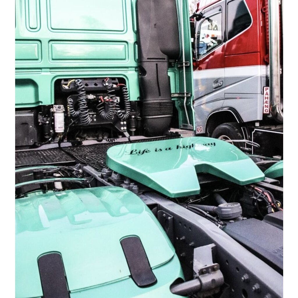 Vepro oy Vändskivekopplingsskydd för lastbilsparader eller -utställningar