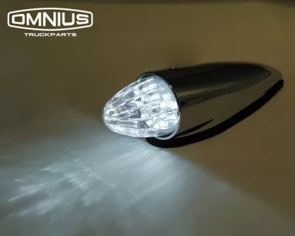 Feu LED « Torpedo » lentille blanche ou orange