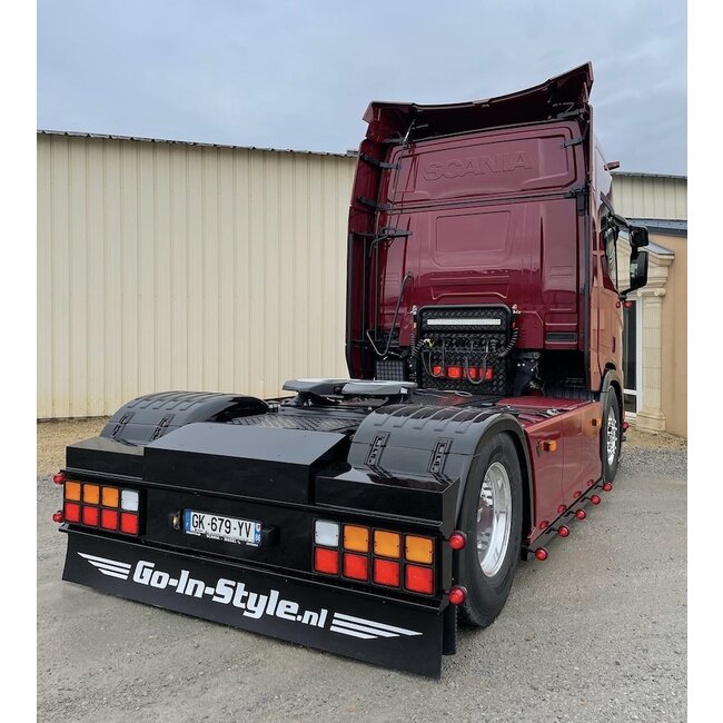 Steel Rear Bumper with 8 or 13 square holes