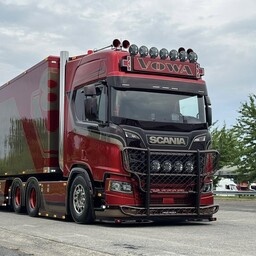 Solarguard Zonneklep Scania Nextgen 35cm met 5 lampgaten onderin!