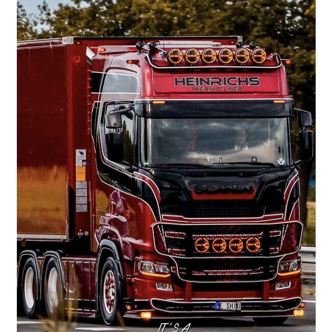 Strands Dark Knight Ambassador fullt LED-varselljus, 23 cm