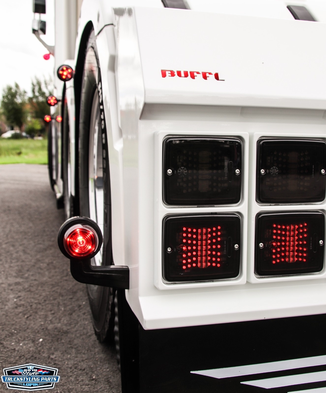 Gylle Black-Line breedtelamp - Rood