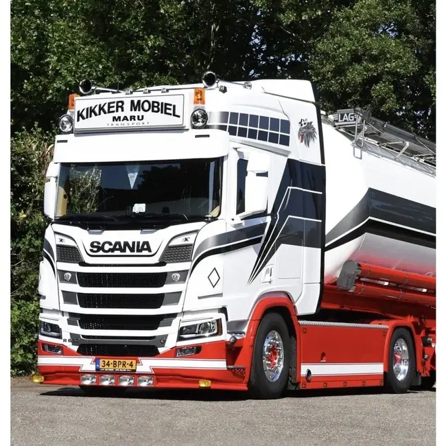 Turbo Truckparts spoiler Scania NextGen medium stötfångare med Talmu's