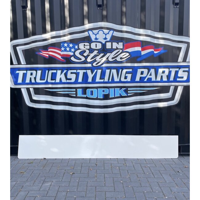 White mudflap  248x35cm