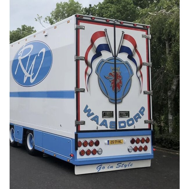 Biały chlapacz 248x35cm