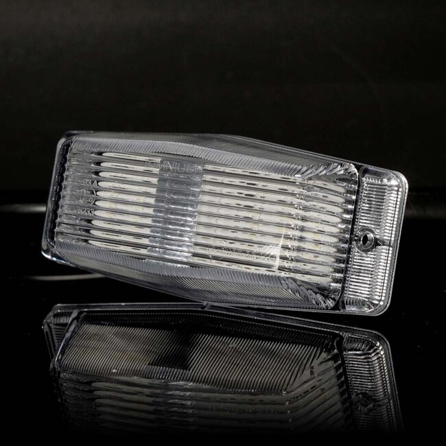 Omnius full LED Podwójny palnik biały/pomarańczowy przezroczysty z możliwością przełączania