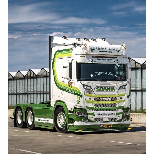 Fox Parts-solskydd, Scania NG, rakt 34 cm, med Siberia 107 cm- eller 127 cm-ramp