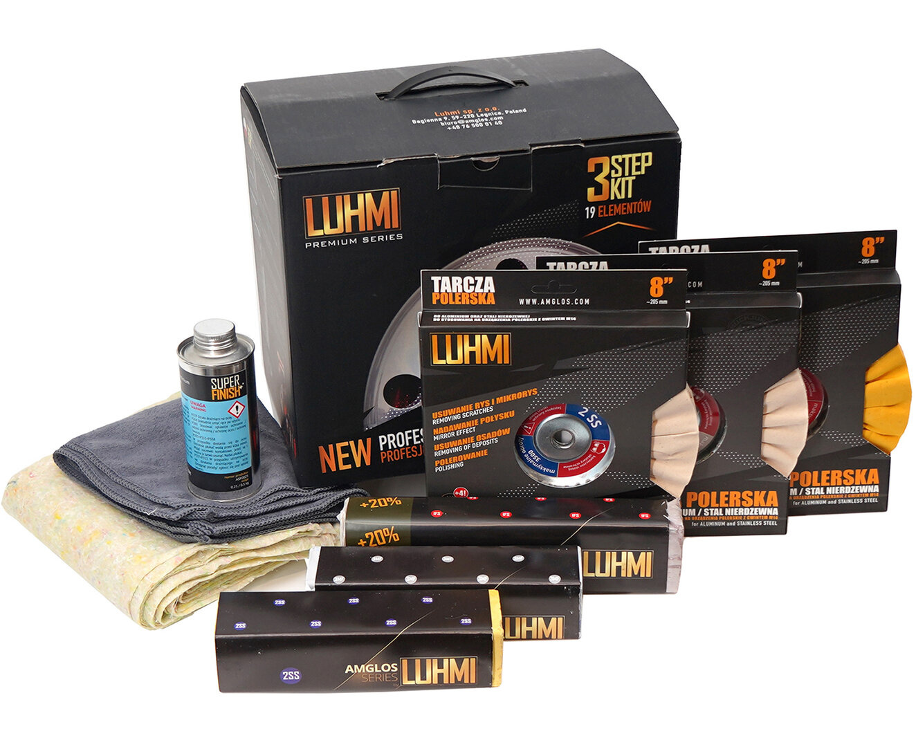 3 Step polishing products in 1 box by Luhmi - Go-in-Style.nl