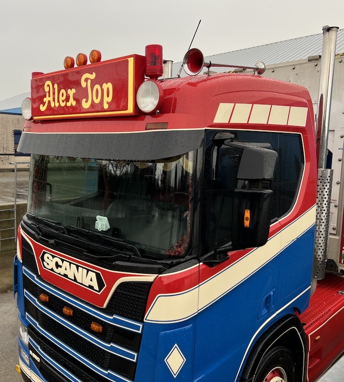 Fox Parts Zonneklep Scania NG Recht 35cm