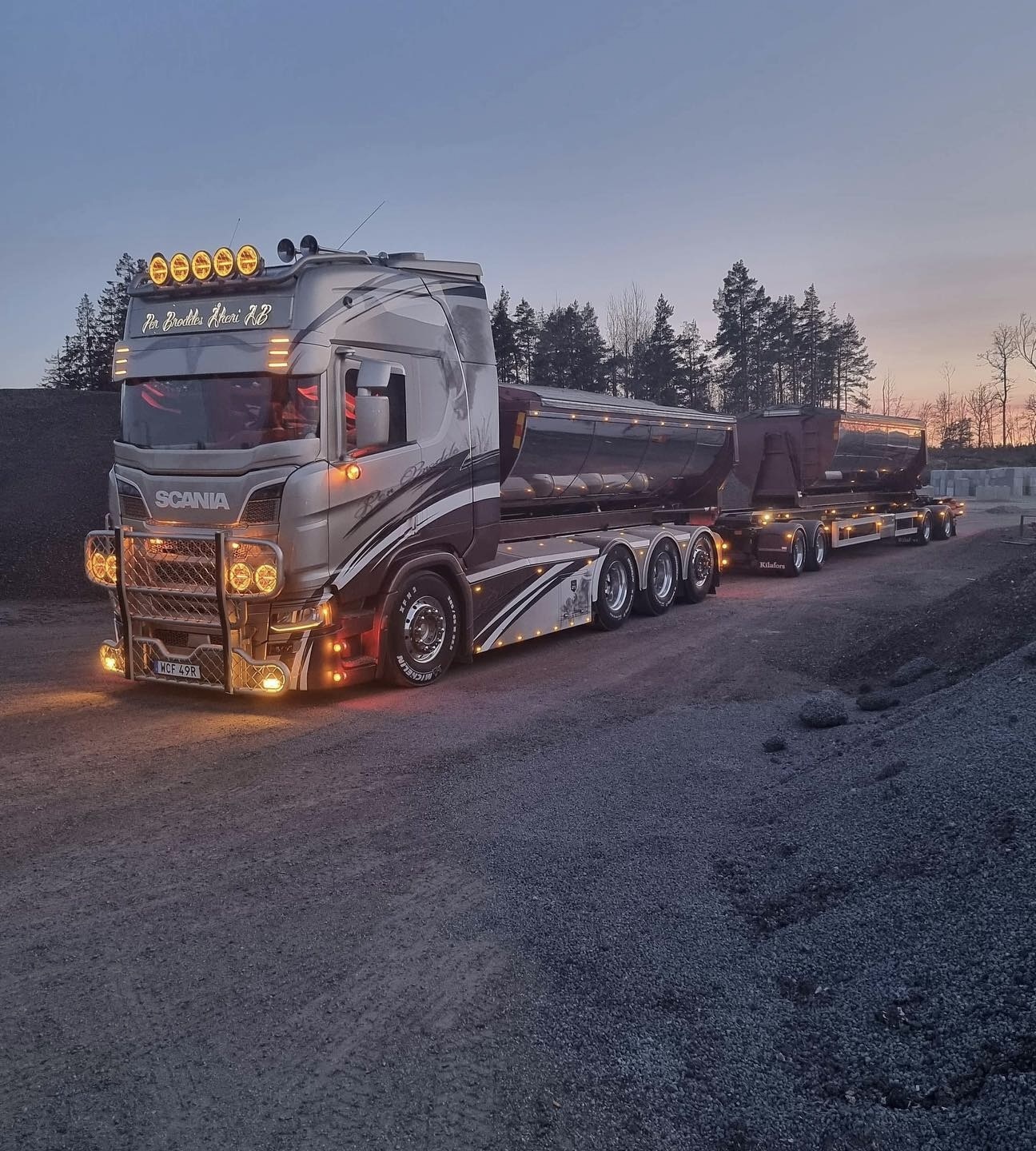 TruckStyle Sweden Zonneklep Scania NextGen 35cm