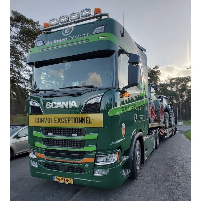 Visière Fox Parts Scania NextGen droite 34 cm avec barre LED Siberia 42" ou 50"