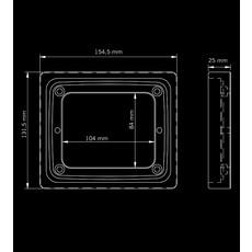 Strands Strands slim taillight Frame Enkel voor LED achterlichten