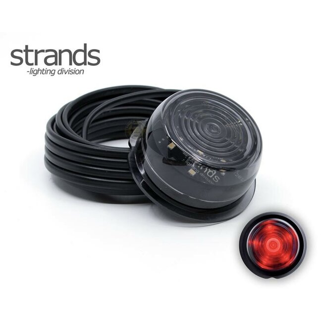 Strands dark knight Viking breedtelamp rood LED