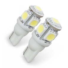 Ledson Lampa LED z oprawą żarówki T10 biała 5W 24V (komplet)
