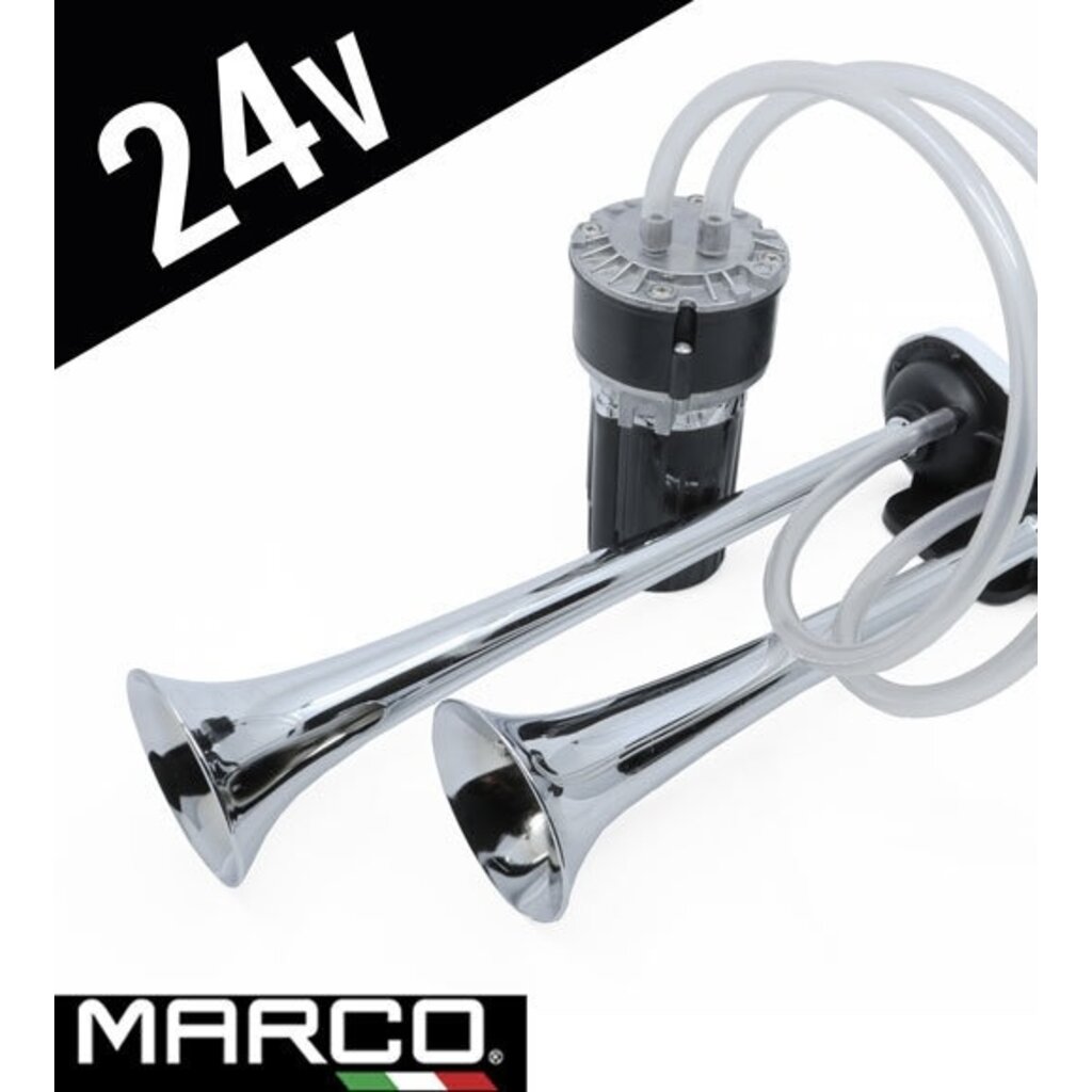 Marco Italienische Hupe SCHNELL mit 24-V-Kompressor