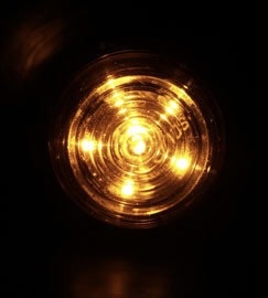 Strands Viking breedtelamp oranje LED