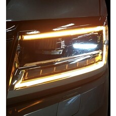 Bursztynowe światła do jazdy dziennej MAN TGE / VW Crafter 2020+