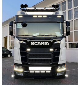 Satnordic Enseigne lumineuse lisse Scania NGS 133 x 19 cm