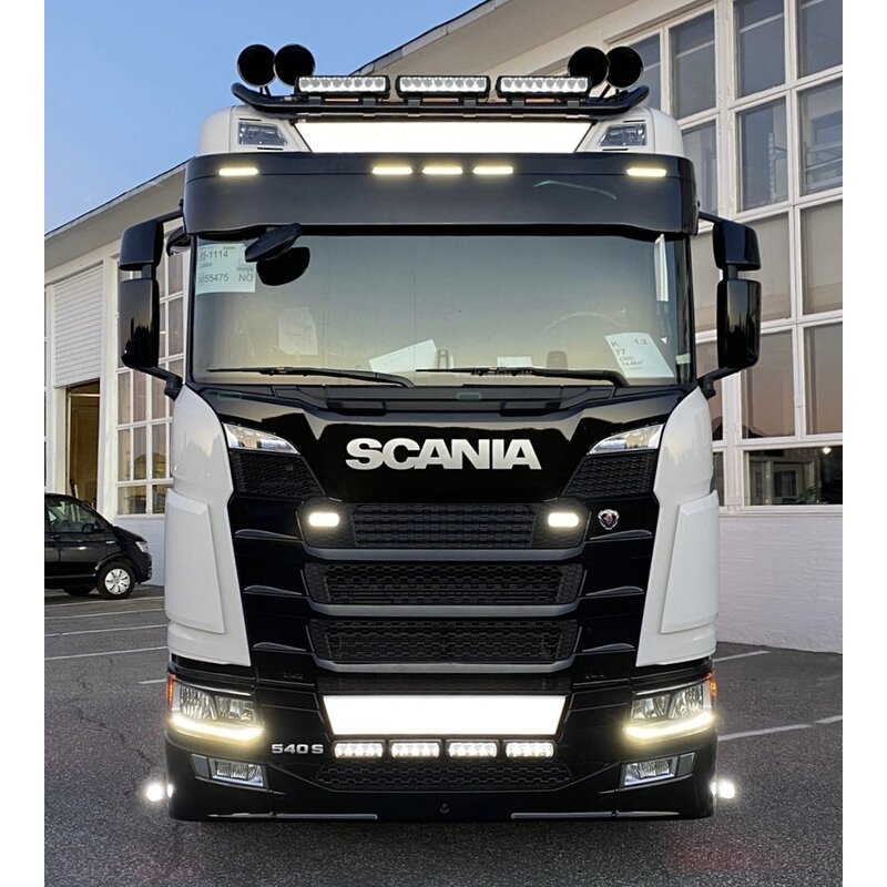 Satnordic Enseigne lumineuse lisse Scania NGS 133 x 19 cm