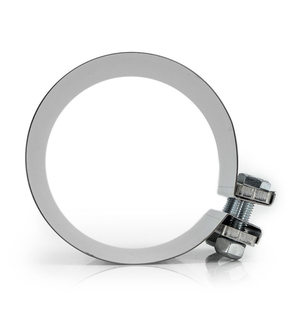 Auspuffschelle aus Edelstahl 114 oder 129 mm