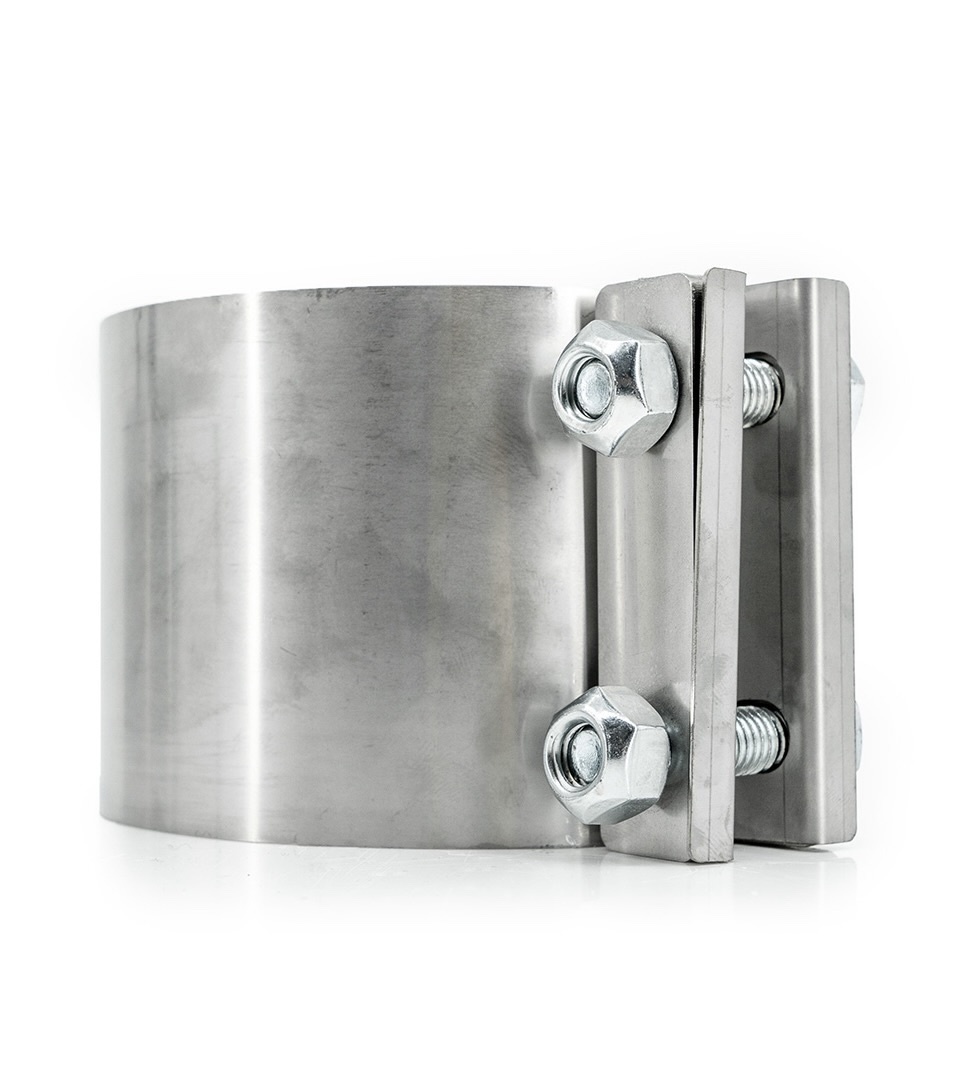 2 Colliers Échappement Inox Ø42mm X 95mm DOCAS - Raccord Universal Sans Soudure