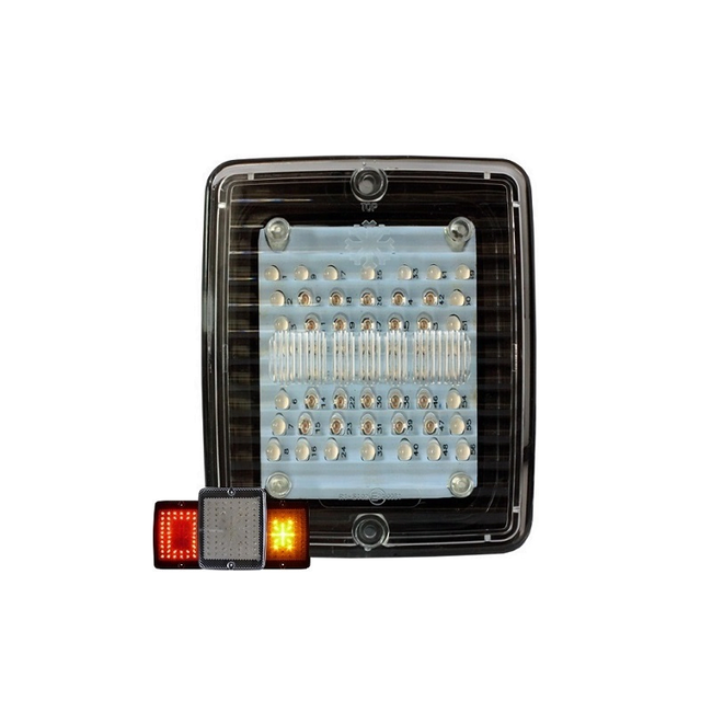 Strands Izeled Blinker/Rückleuchte/Bremsleuchte. Transparentes Glas